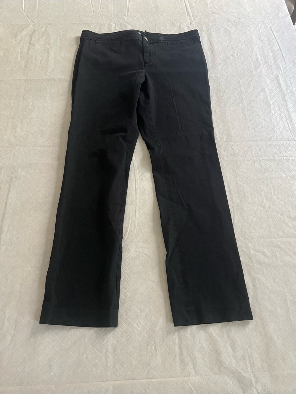 Ralph Lauren Men's Black Straight-Leg Dress Pants
